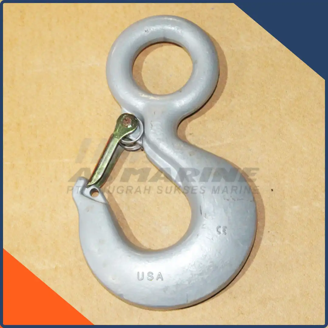 Crosby USA Eye Sling Hook / Kait / Gancu L1327 with Latch Kit 7/8 Inch